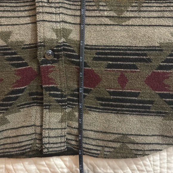Vintage Schmidt Fleece Overshirt Southwest Pattern - Picture 3 of 8